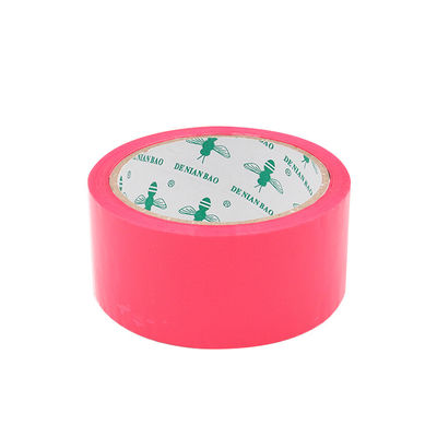 Un buon prezzo. Nastro per imballaggio pacchi BOPP rosa intenso personalizzato con logo autoadesivo colorato in linea