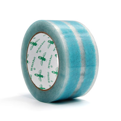 Nastro di imballaggio Bopp blu con logo di design personalizzato